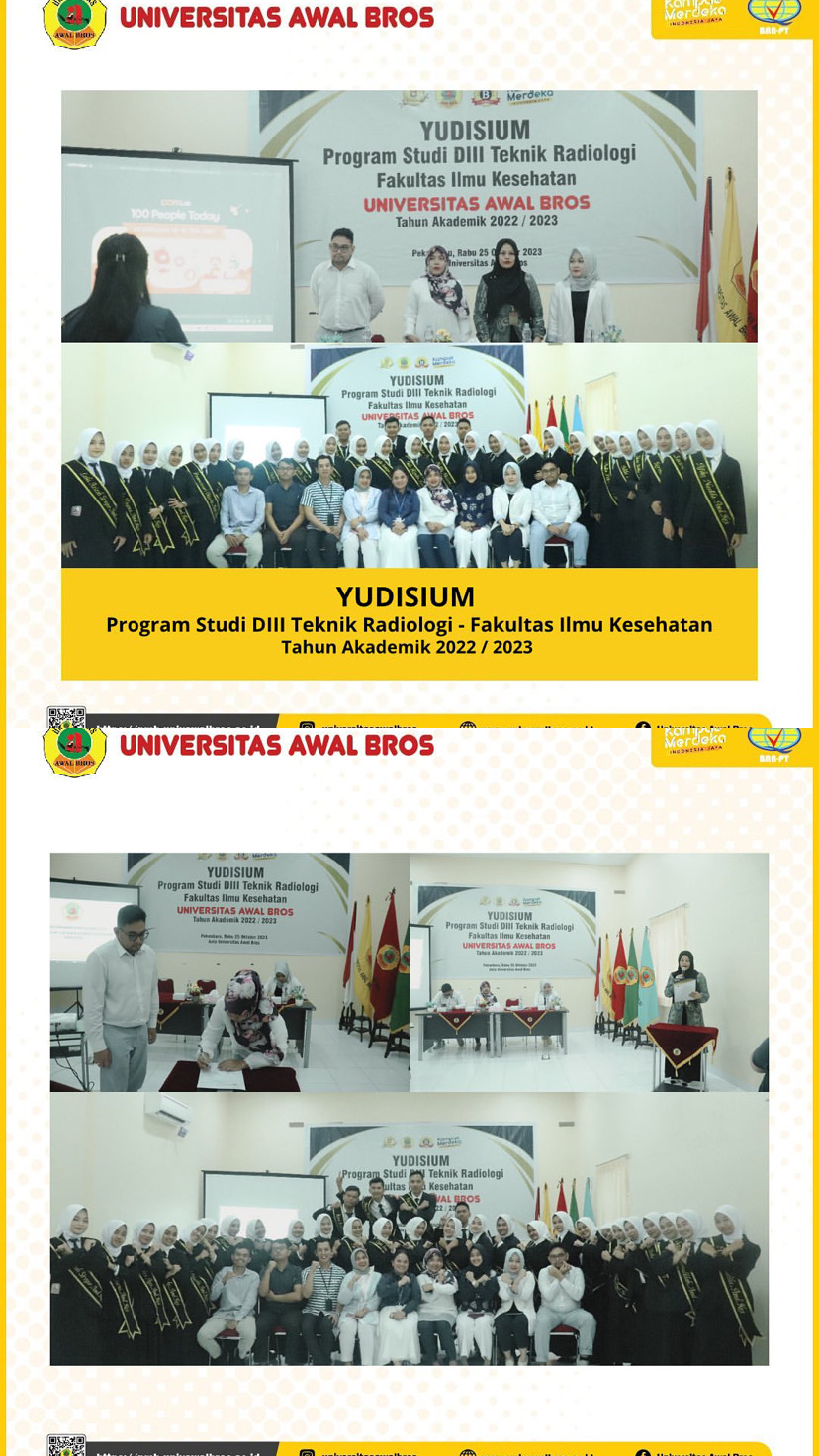 YUDISIUM PRODI D III TEKNIK RADIOLOGI-FAKULTAS ILMU KESEHATAN TAHUN AKADEMIK 2022/2023