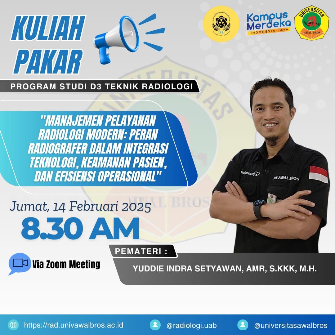 Teknologi, Keamanan, Efisiensi: Bapak Yuddie Bongkar Rahasia Radiologi Modern di Seminar Daring UAB