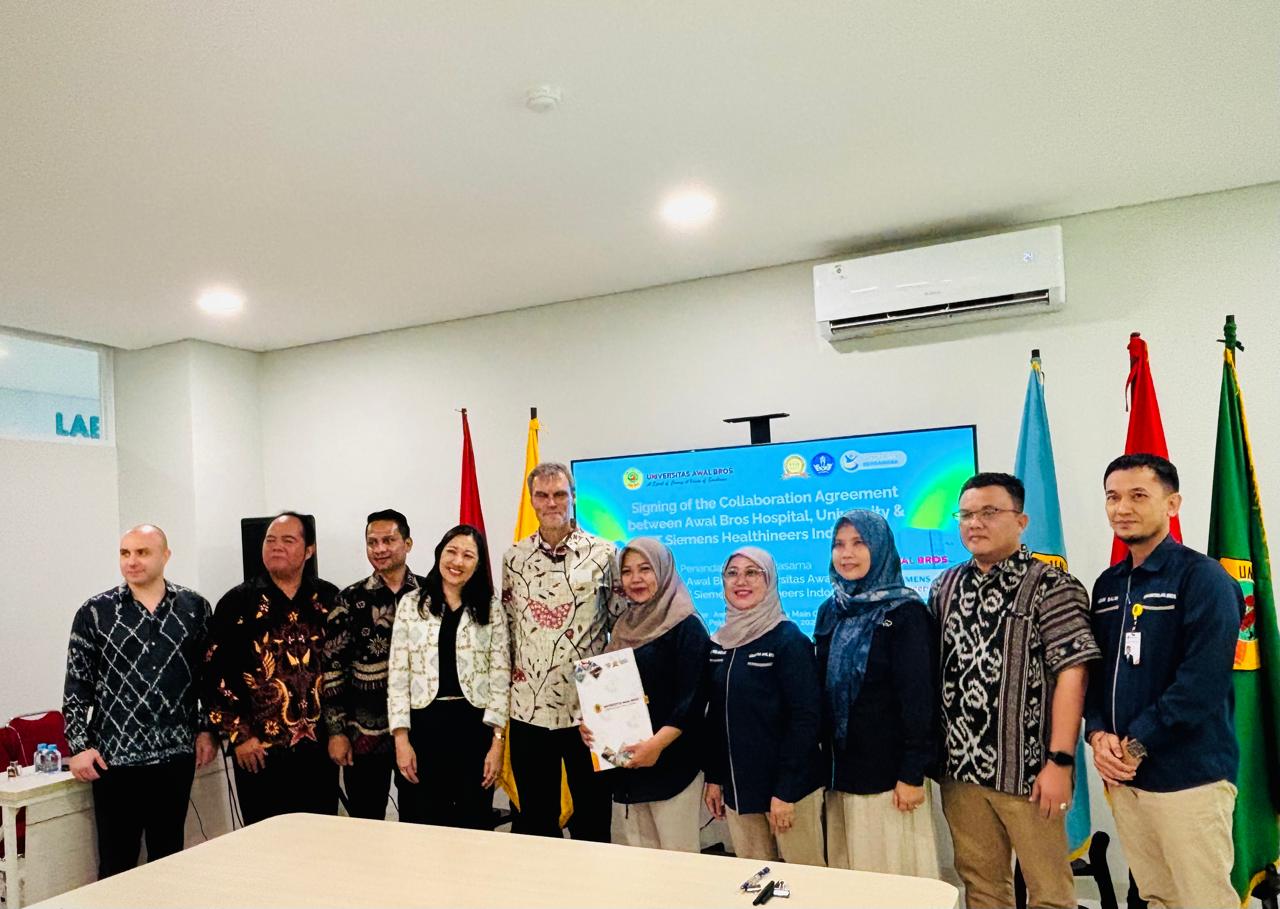 Penandatanganan Kerja Sama Universitas Awal Bros dengan PT Siemens Healthineers Indonesia