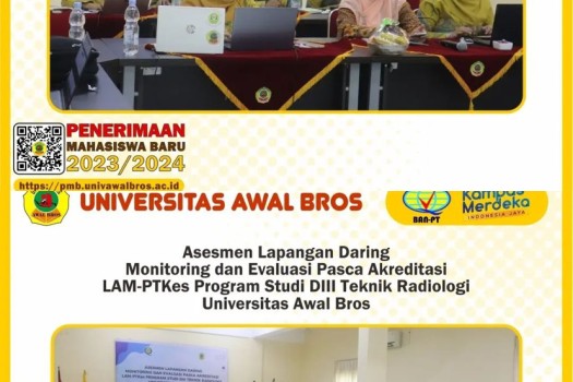 ASESMEN LAPANGAN DARING MONITORING DAN EVALUASI PASCA AKREDITASI LAMP-PTKES PRODI D III TEKNIK RADIOLOGI UNIVERSITAS AWAL BROS